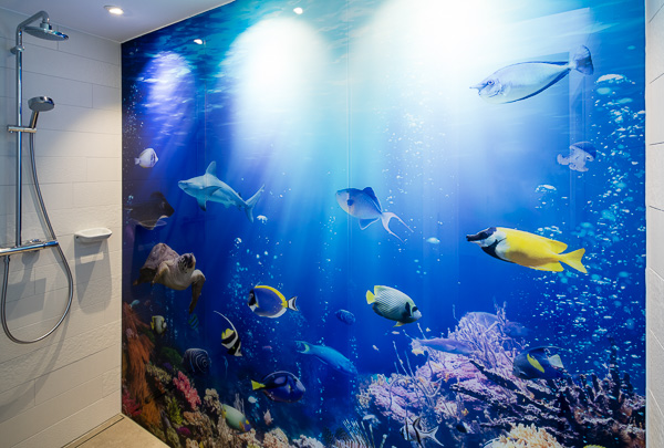 Duschen unter Wasser