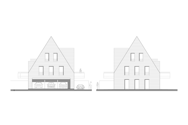 >Ansichten Süd-West, Nord-Ost