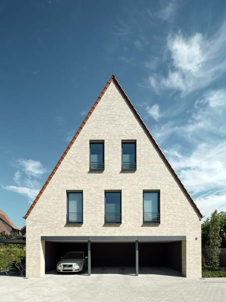 Giebelfassade Mehrfamilienhaus Stadtgärten Telgte am Meisenweg
