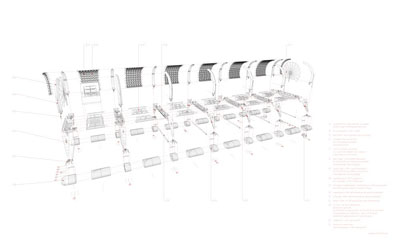 Explosionszeichnung der Bauteile