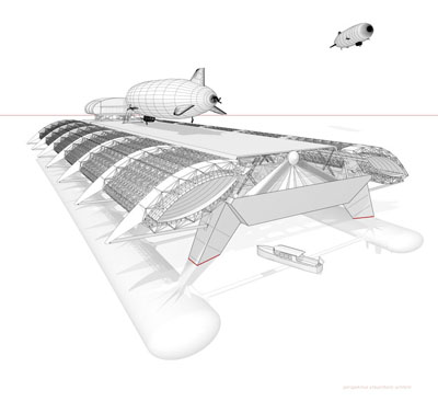 Visualisierung der vollständig geöffneten Plattform